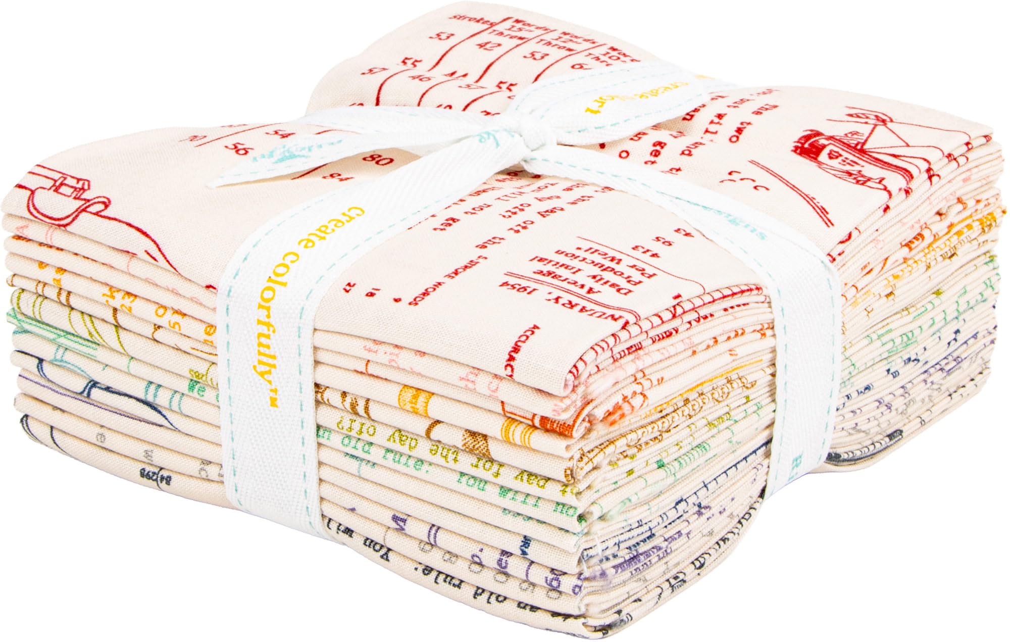 Lori Holt Type/ography B 12 Fat Quarters Riley Blake Designs FQ-16850B-12