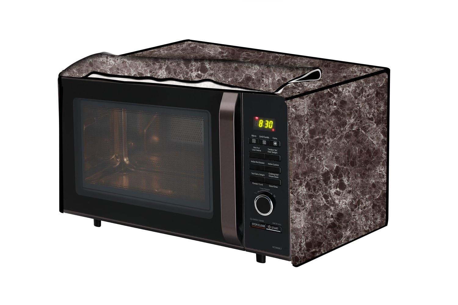 The Furnishing Tree microwave oven cover compatible for IFB 28 Liters Convection 28QOLCD1, Waterproof, Dustproof, Wipeable, Cover Size In CM: (49x40x29), Sand Pattern Grey — Amazon image 13