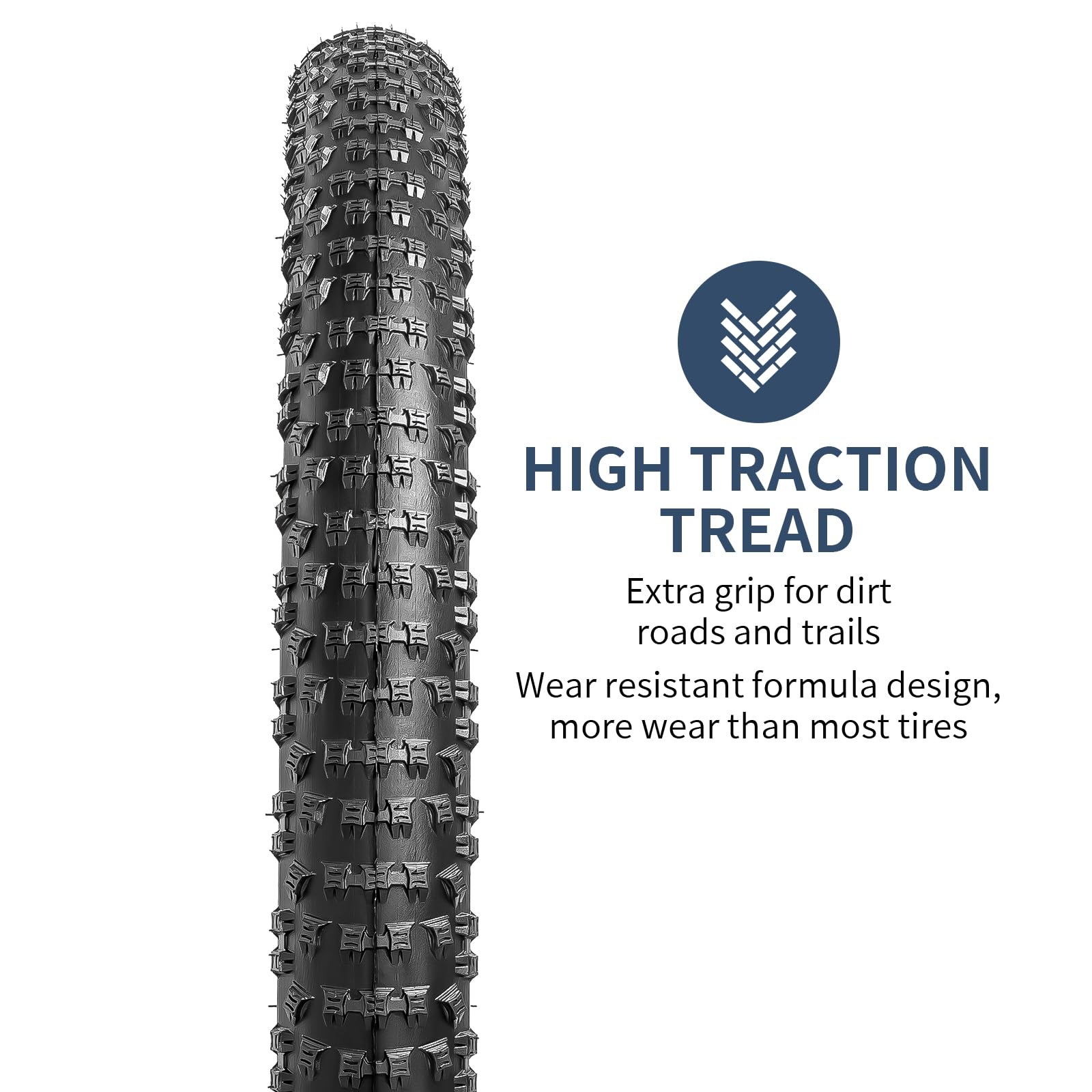 YUNSCM 2-PCS 24" Mountain Bike Tires 24 X 2.10/52-507 And 24" Heavy