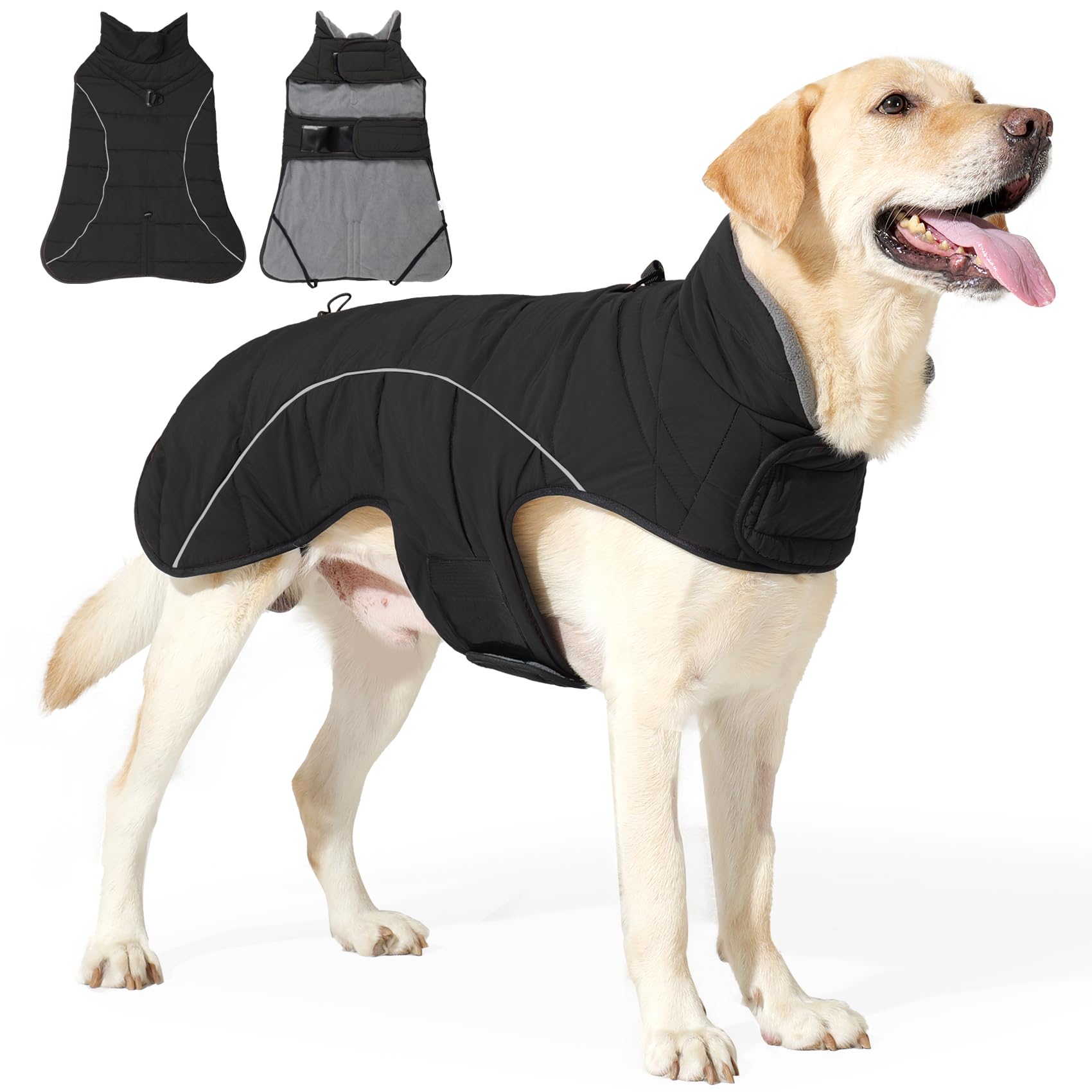 Manteau imperméable pour chien : fini les balades glaciales avec la veste XL