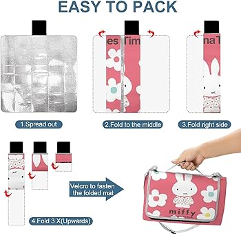 Amazon.co.jp: ミッフィー レジャーシート 厚手 ピクニックシート 遠足