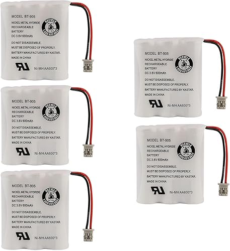 Miniatura 7 de Kastar Paquete de 2 baterías de repuesto para Uniden BT-905 BT905 BP-905 BP905 BT-1006 BT-800 BT800 BP-800 BP800, Uniden TRU3466 TRU348 TRU3485