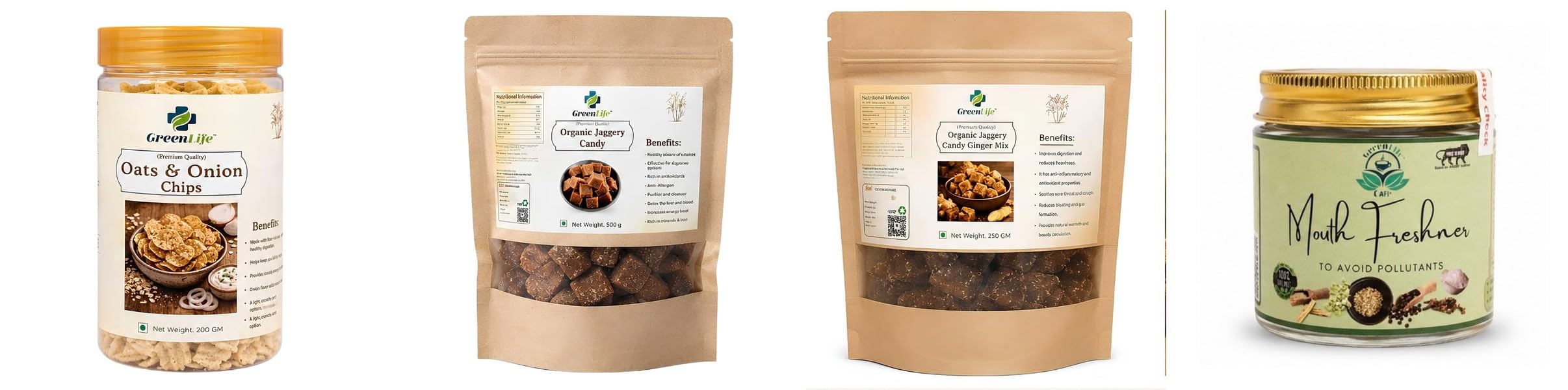 Quinoa Peri Chips | Spicy Baked | 150gOrganic Jaggery Candy Ginger Mix 250g | Natural Desi Gur | Traditional Sweet & Organic with Saun-image-30