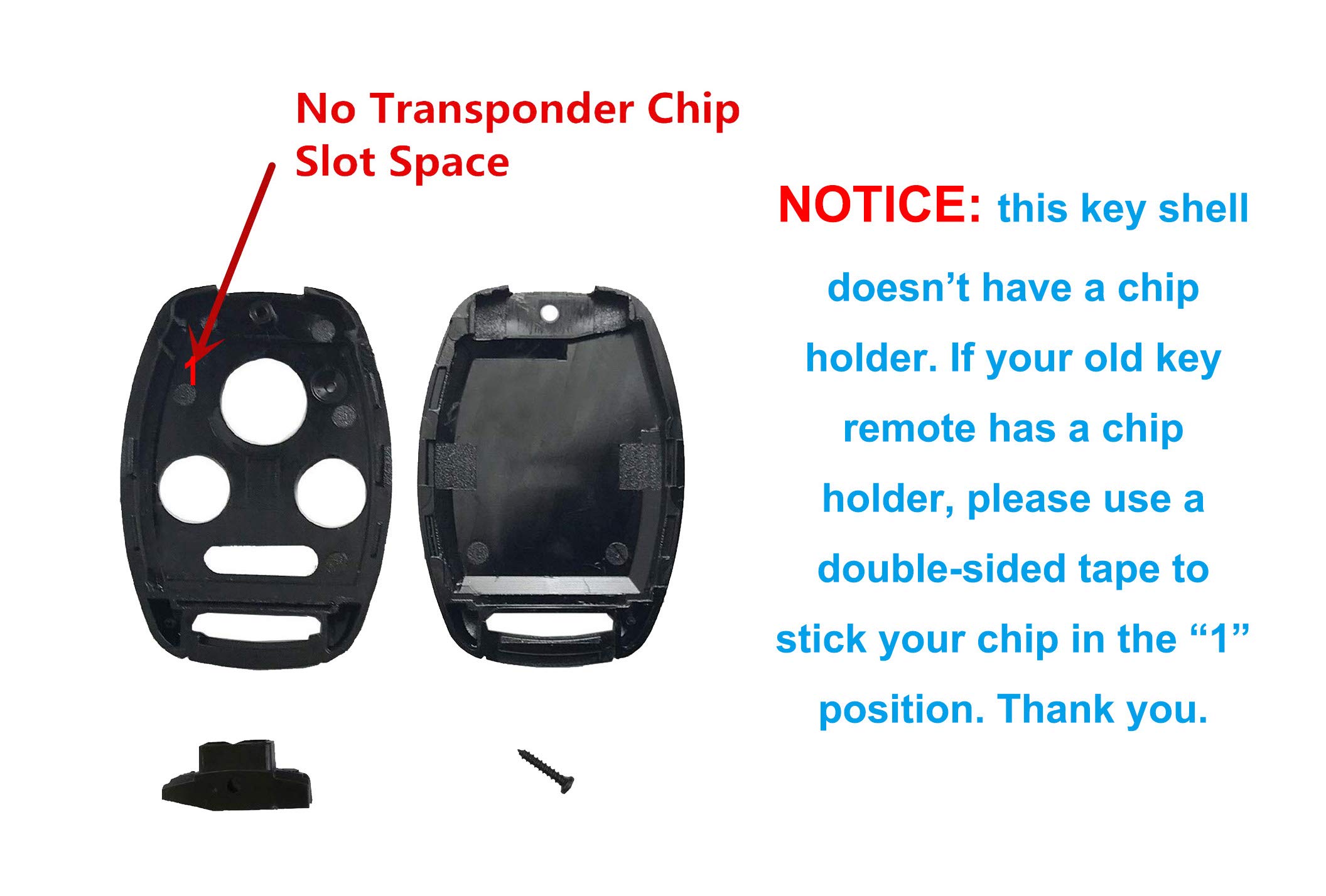 Car Key Cover 3 1 Buttons Replacement Key Fob Cover Case Fit For Honda 2003-2012 Accord 2006-2013 Civic EX 2009-2015 Pilot 2005-2006 CR-V Ridgeline Odyssey Keyless Entry Key Fob Shell Honda Key Fob