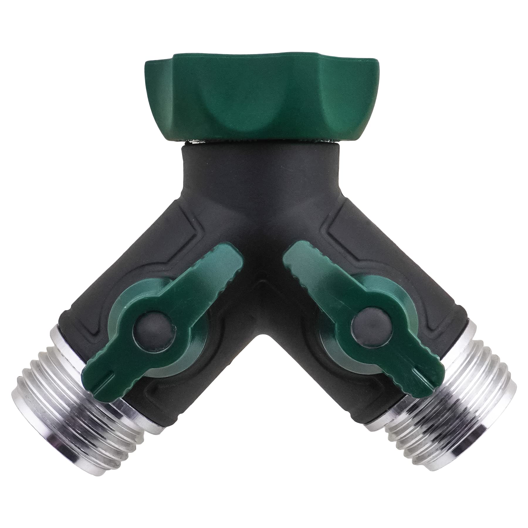 Buy H2O WORKS Garden Hose Splitter, 2 Way Water Splitter, Y Valve Hose
