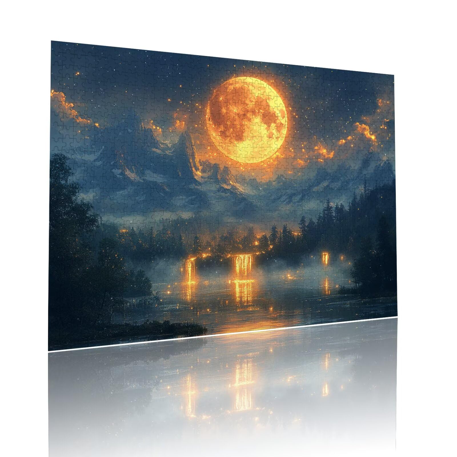 Puzzle Erwachsene 2000 Teile Mond Sternenhimmel Educa Jigsaw für Kinder ab 8 Jahren Mädchen Jungen, Erwachsene Impossible Klassische Puzzles Schwer, Anspruchsvoll Spielspaß, Geschenke 70x99cm t-996