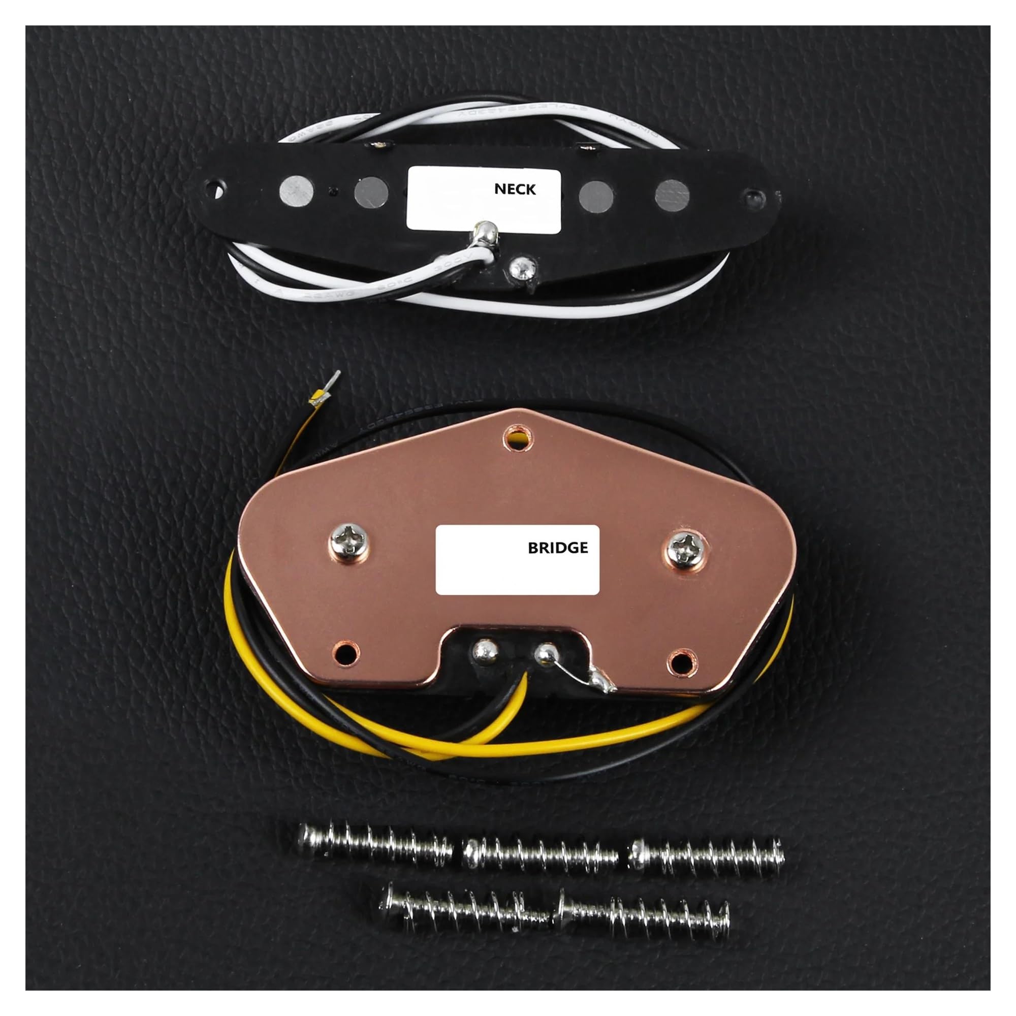 Retro Alnico 5 E Gitarren Tonabnehmer NB Set Bk Single Coil Instrumentenzubehör
