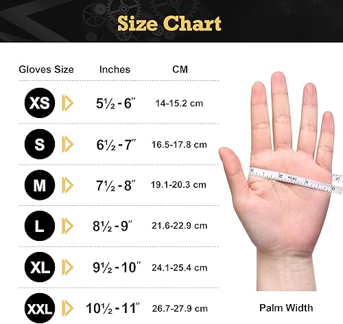 Miniatura 7 de TITANflex Guantes desechables de nitrilo negros de alta resistencia, caja de 100 unidades, 6 mil, totalmente texturizados, sin polvo, sin látex, no