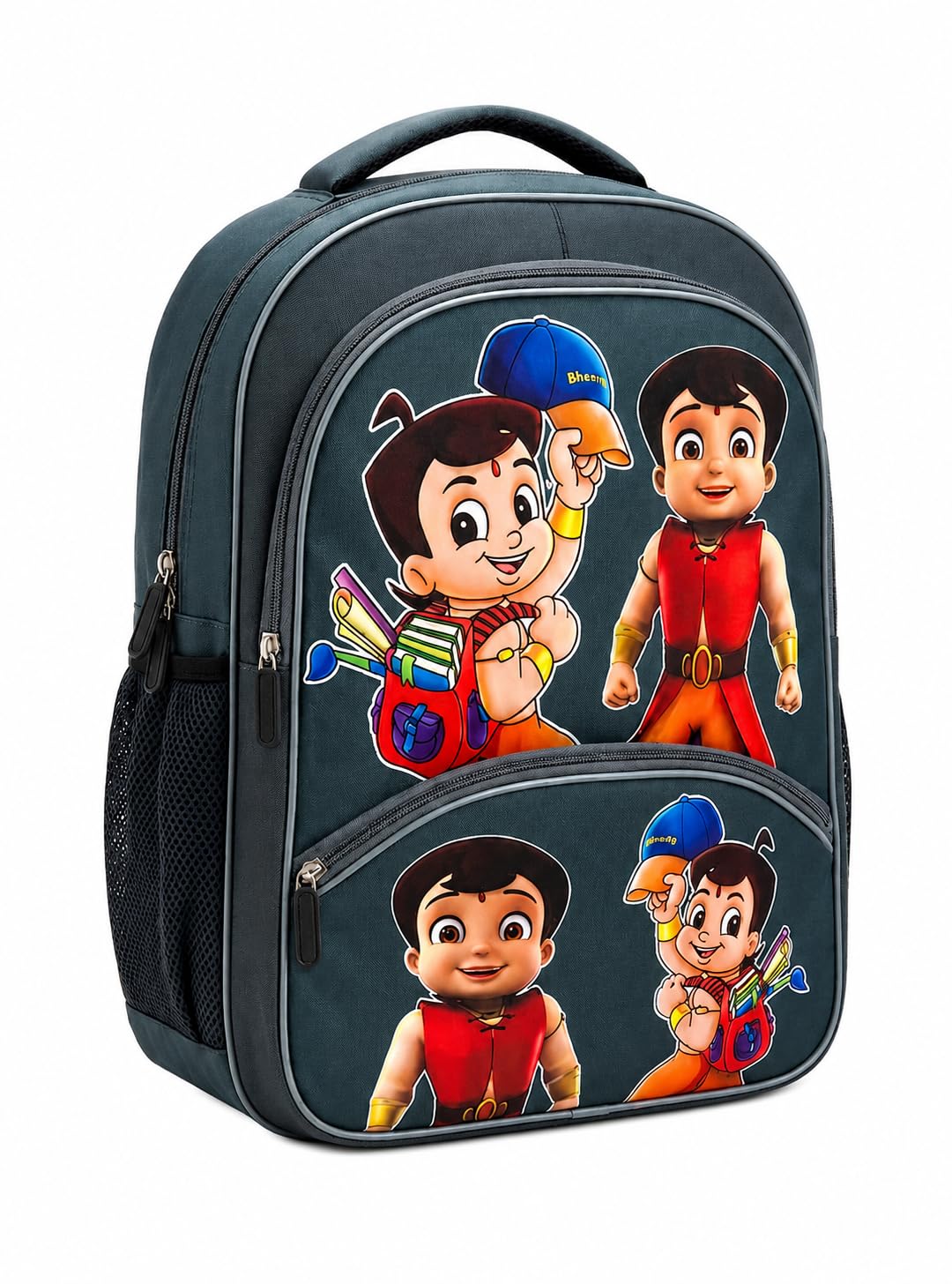Cartoon Printed Kids Backpack with Spacious Compartments, Padded Shoulder Straps, for School, Travel and Casual Outings-image-20