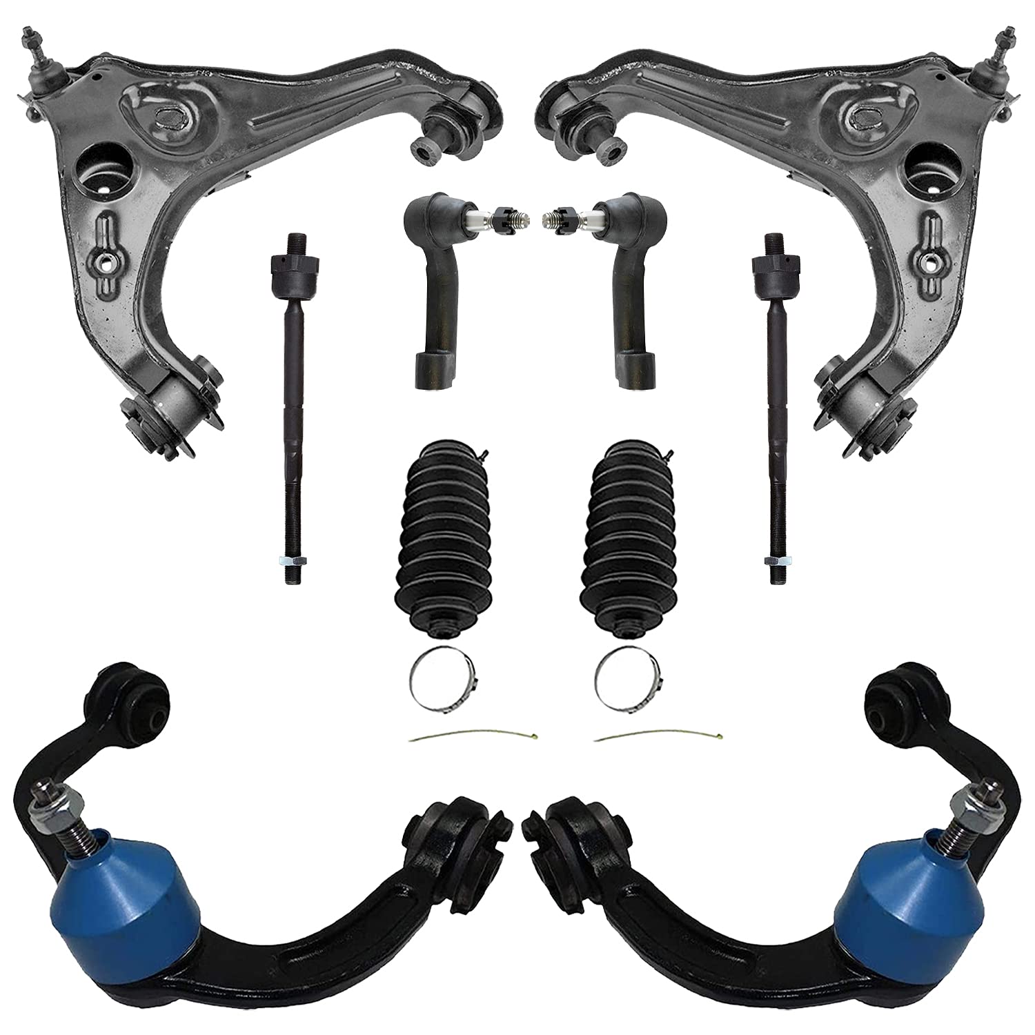 Buy Detroit Axle 10pc Front Upper & Lower Control Arms, Inner Outer