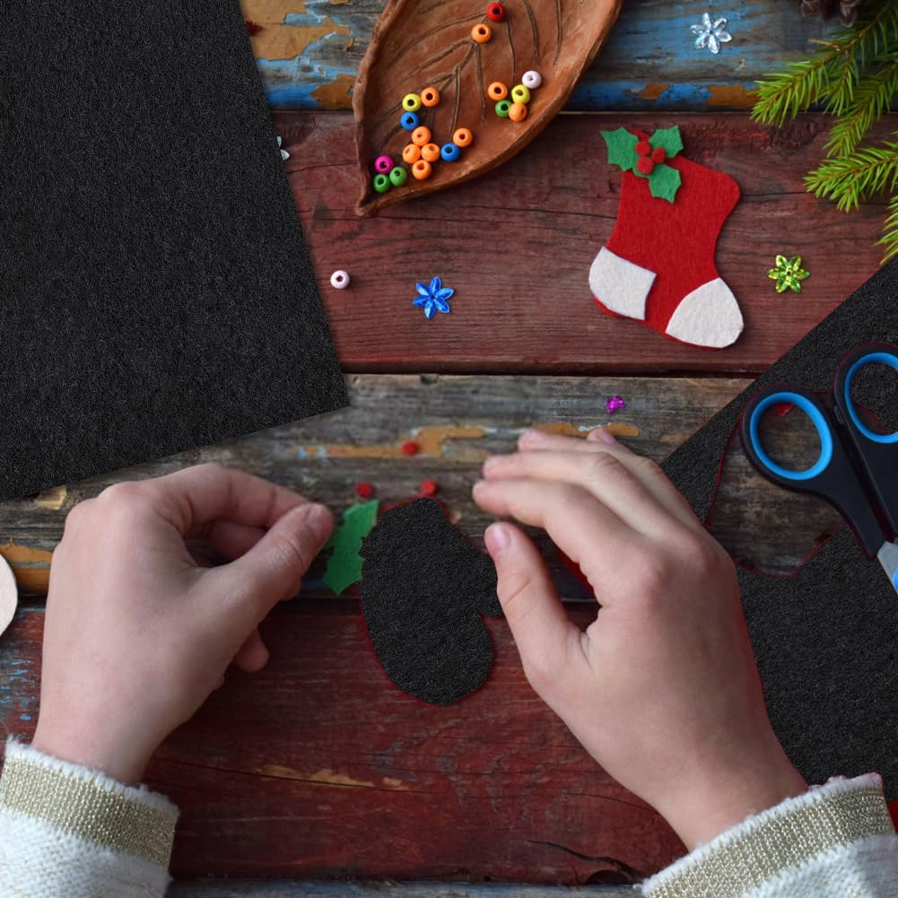 Fogli Di Feltro Autoadesivi EUBSWA - 220x40 Cm Per Fai-Da-Te (Marrone Scuro) - Foto 3