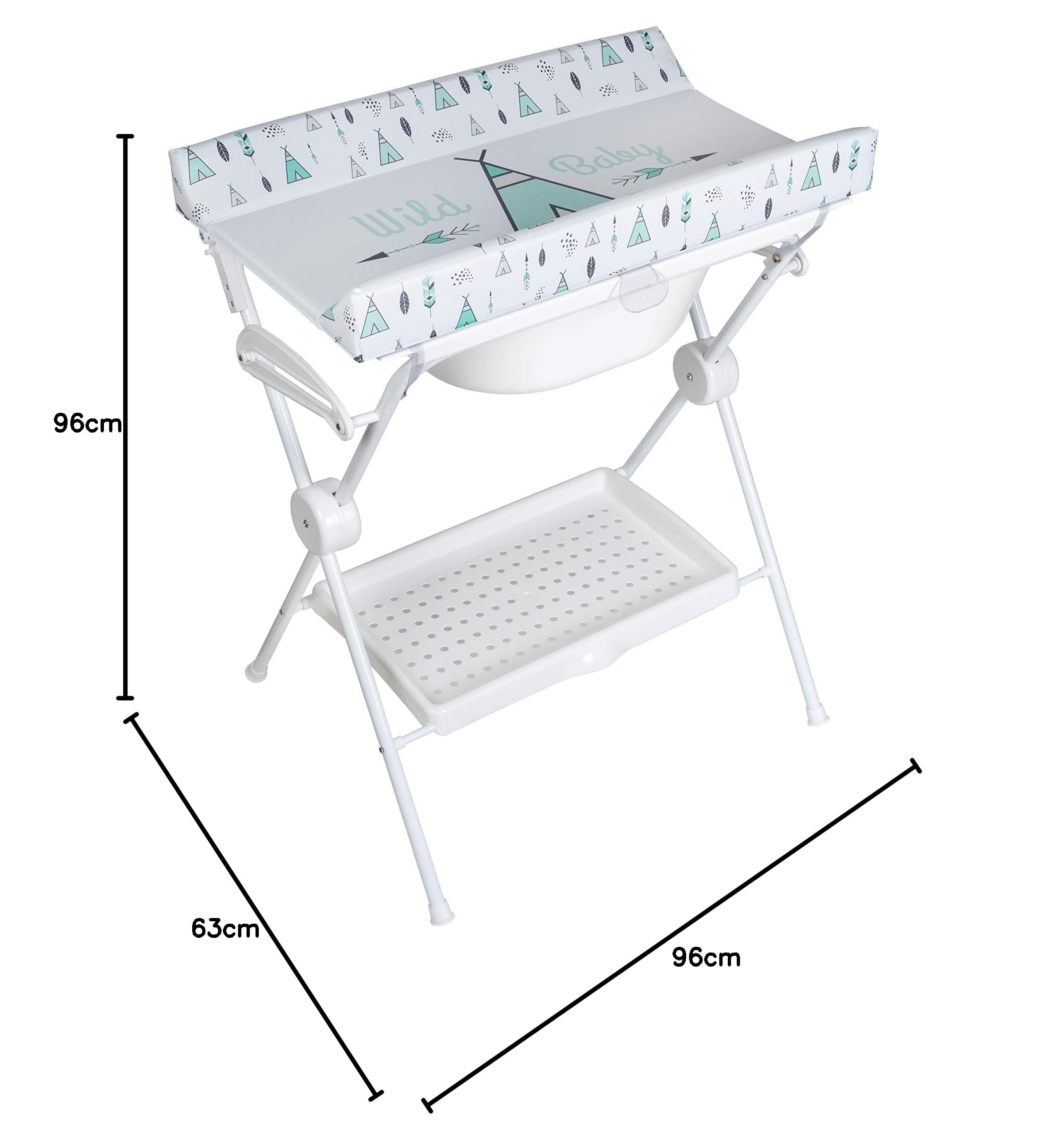Plastimyr 5983456 Faltbare Badewanne, Mint, Unisex