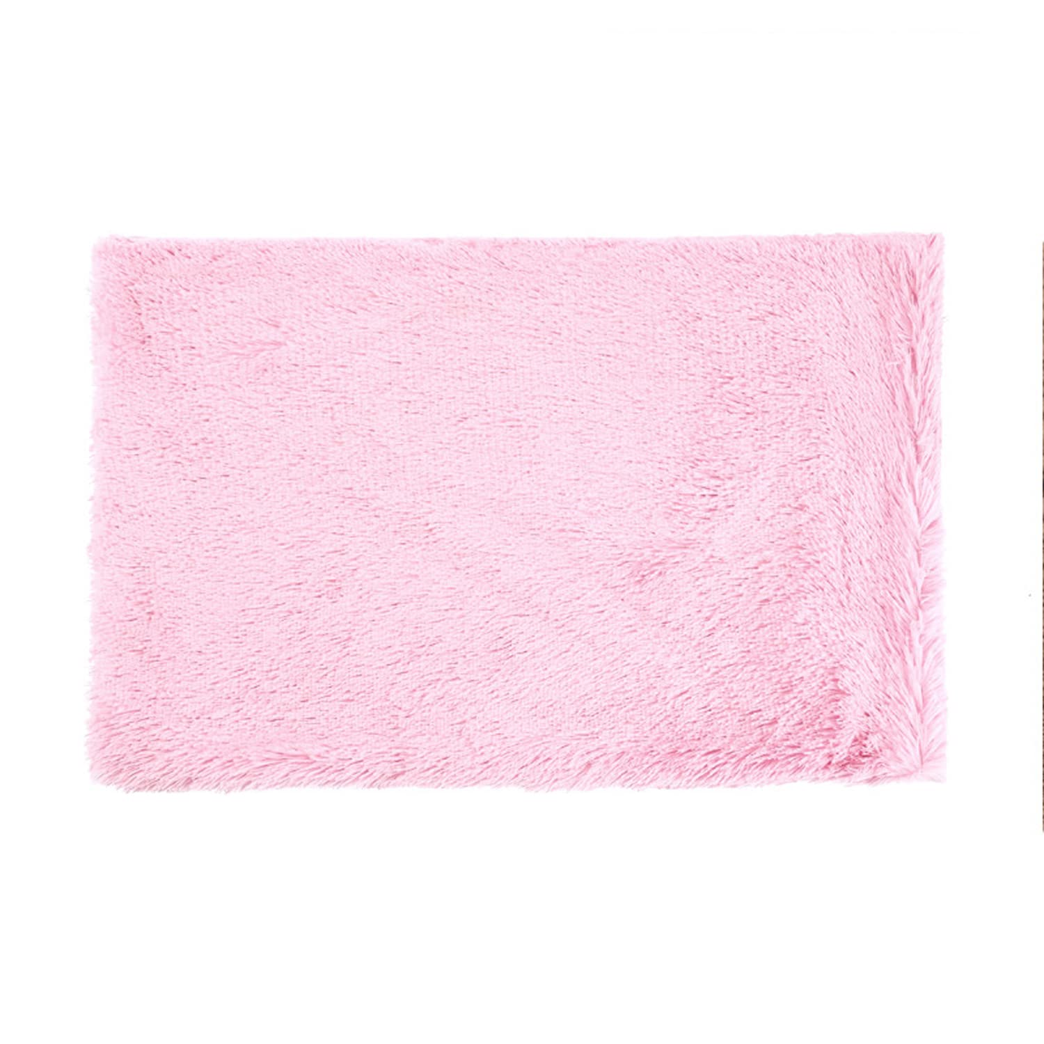 AORUI Fluffy Pet Blanket Faux Fur Soft Fleece Dog Blankets 55x40cm Washable Puppy Throw Blanket Self-Warming Quilt Sleeping Mat for Large Dogs Cats Pets,Pink