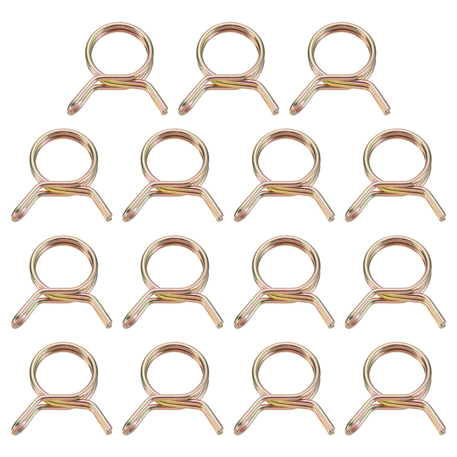 Colliers de serrage à ressort double fil 16mm uxcell pour tuyau de carburant