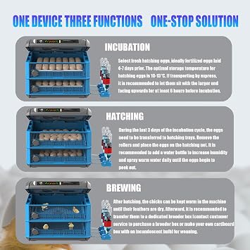 Automatic24/128/192/256/500 Chicken Egg Incubator & Turkey Incubators For Hatching Eggs Farm Poultry Egg Incubator With Automatic Egg Turning 24eggs(singlelayer)