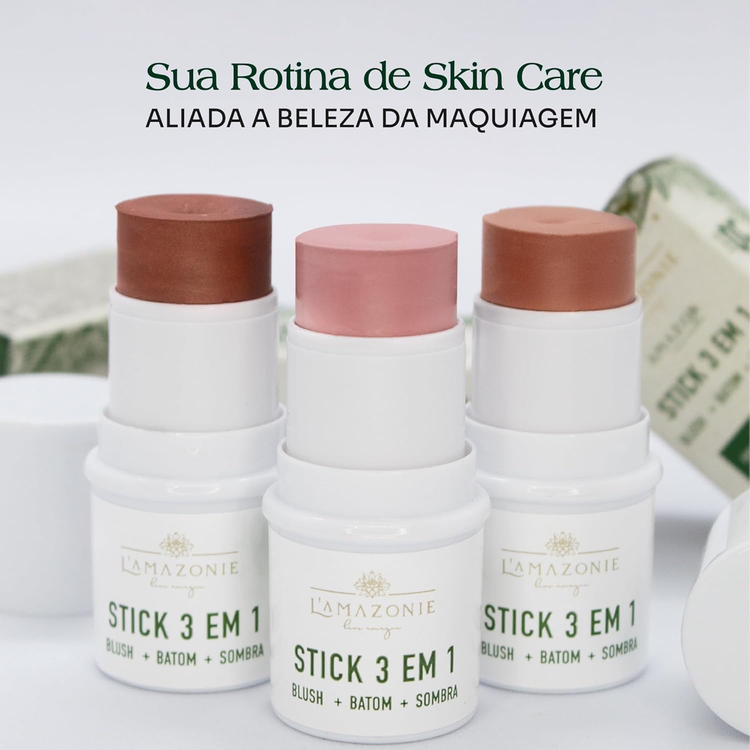 L’AMAZONIE – Bastão Multifuncional Com Cor FPS 95 FPUVA 40 – Batom, Blush e Sombra – Proteção, Tratamento & Beleza (Rosé) em promoção! Veja a oferta e mais achadinhos de Corpo 7 Hoje é o melhor dia para comprar L’AMAZONIE – Bastão Multifuncional Com Cor FPS 95 FPUVA 40 – Batom, Blush e Sombra – Proteção, Tratamento & Beleza (Rosé) com aquele preço maroto! Promoção! Aproveite a oferta! 7