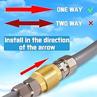 Vista 4 de Boltigen 2 unidades de 1 pulgada NPT hembra con rosca resorte válvula de retención, válvula de retención no retorno de una vía horizontal vertical