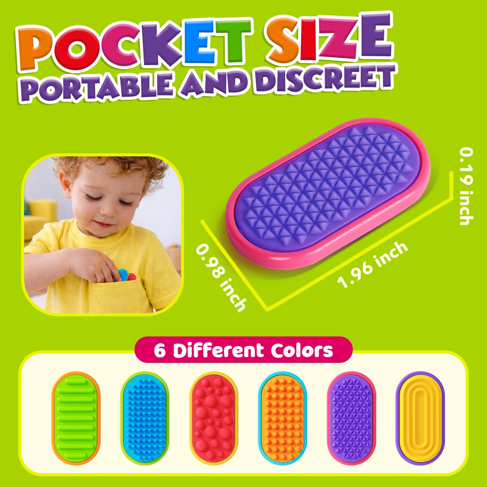 Sensory Fidget Magnet Toys for Kids: Silicone Magnetic Sliders Stress Fidgets for Autism, Stress Small Fidget Toys for Adults Office Desk / Travel Classroom Fidget Toys, Ideal Gifts for Kids - 4