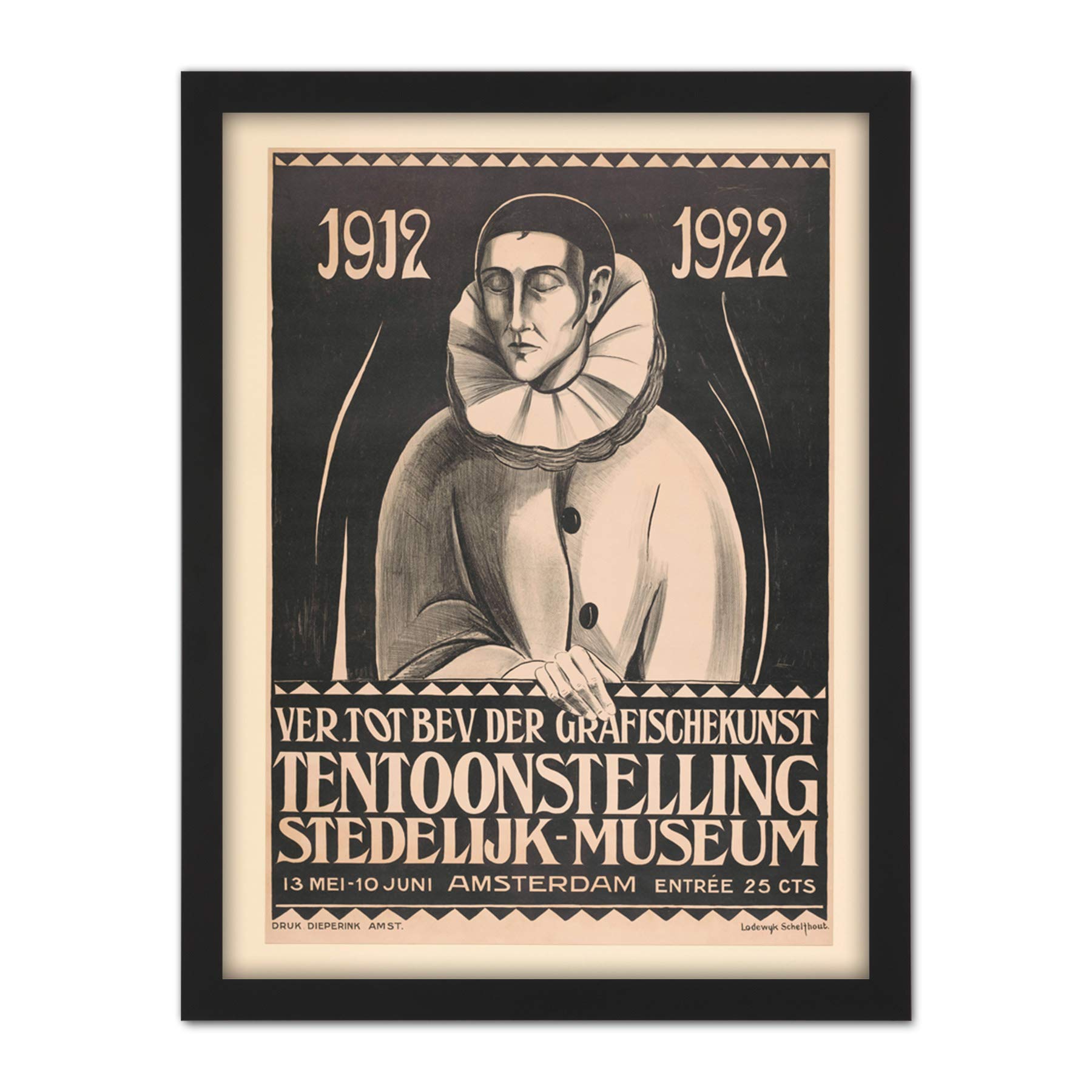 Artery8 Schelfhout Stedelijk Museum Amsterdam Advert Artwork Framed Wall Art Print 18X24 Inch