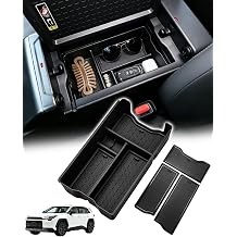 Center Console Organizer Tray for 2026 Toyota RAV4, 2026 RAV4 Accessories Armrest Storage Box Insert Tray, 6th Gen Interior Accessories Custom Fit Organizer with 3 Silicone Non-Slip Mats