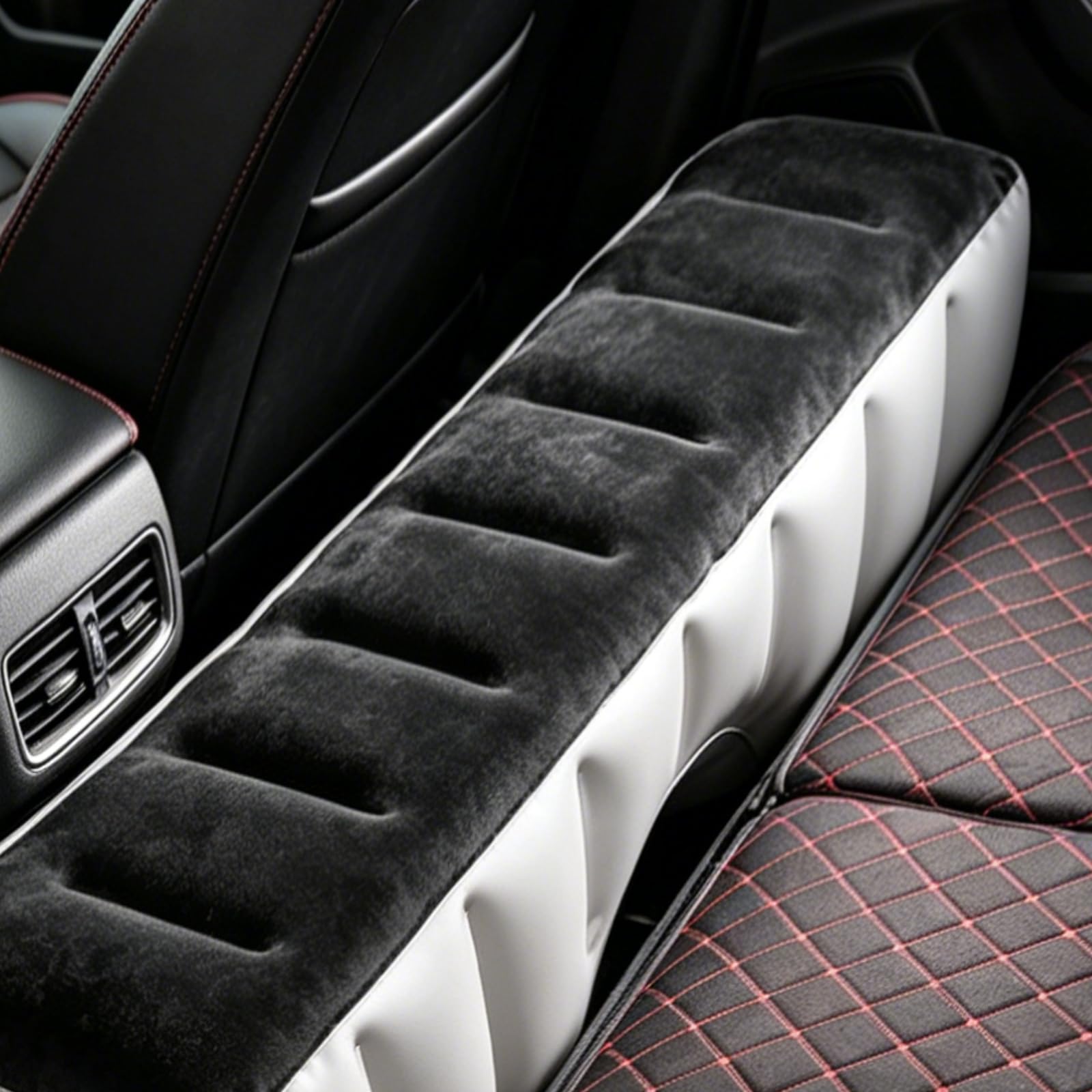 Materasso ad aria per auto, 130 x 27 x 37 cm, materasso ad aria per sedile posteriore, con pompa ad aria, tappetino gonfiabile per SUV, MVP, berlina, materasso per auto da viaggio