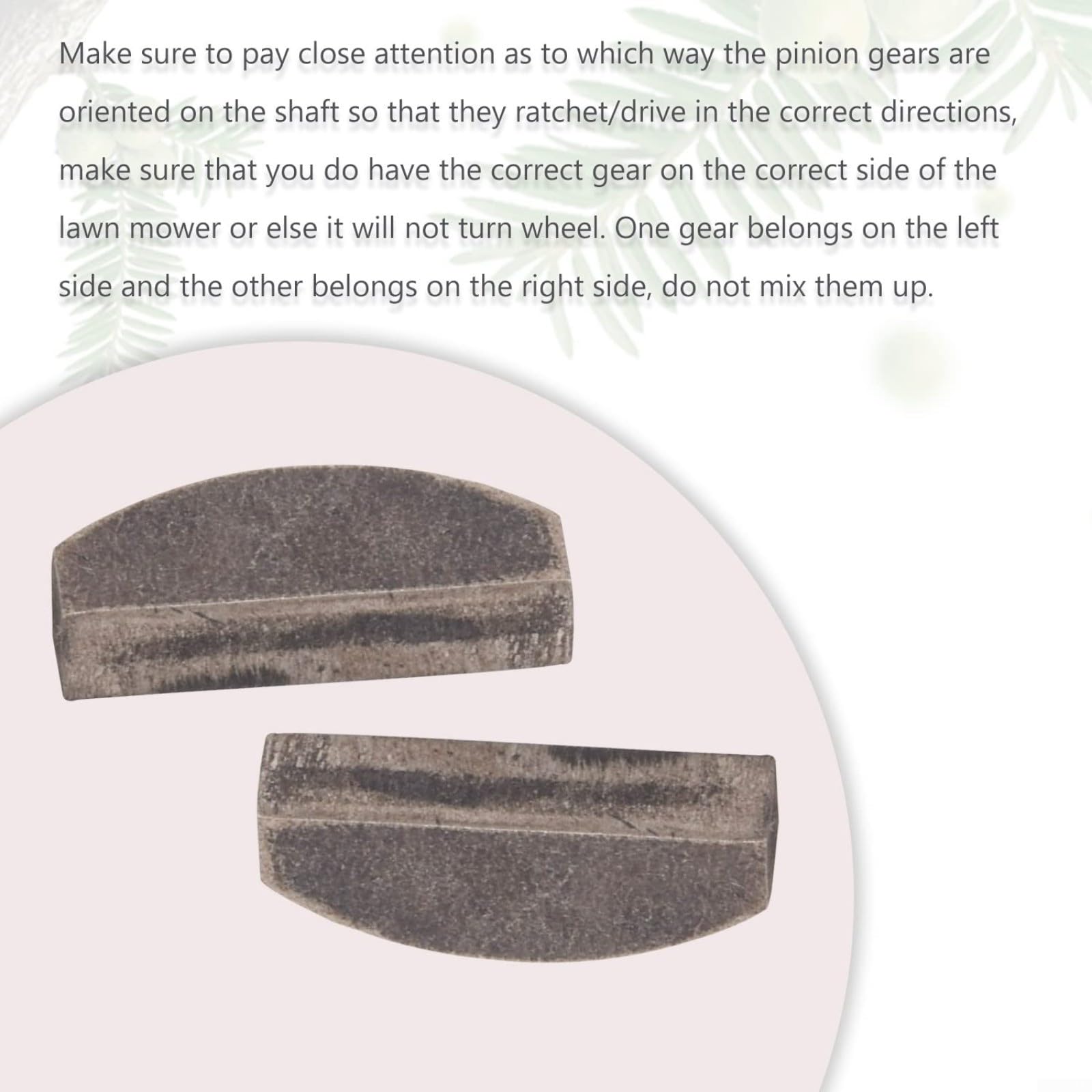 Recycler 105-3040 Kit D'engrenages D'entraînement – Remplace Les Pignons, Rondelles De Poussée, Clips De Retenue, Ressorts De Compression Et Clavettes – Compatible Avec Les Modèles Pour Toro