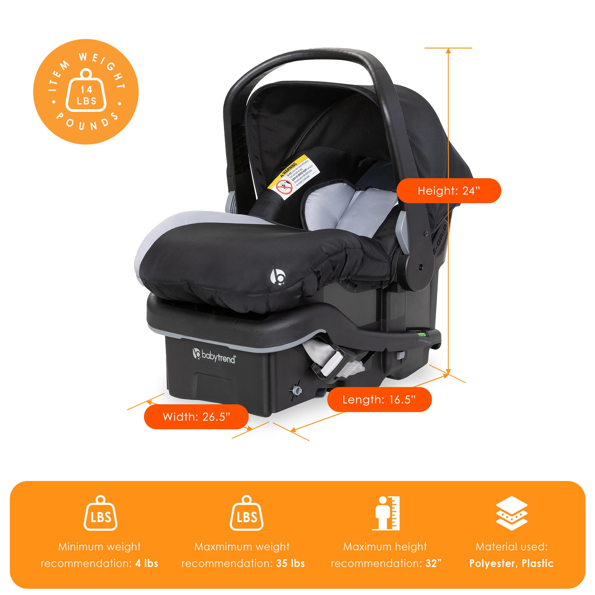 Ez Lift Car Seat After 35 Lbs Baby Trend Car Seat Height And