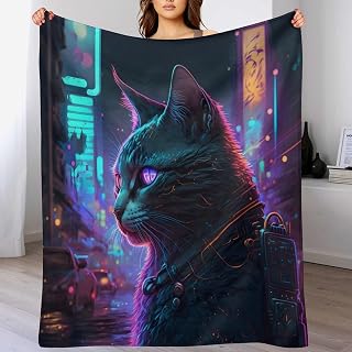 LLXXHH - Manta polar para cama y sofá (100 x 130 cm), color negro