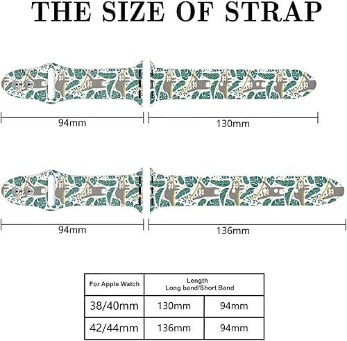 Miniatura 3 de Correa de reloj compatible con Apple Watch de 1.496 pulgadas, 1.575 pulgadas, 1.614 pulgadas, 1.654 pulgadas, 1.732 pulgadas, 1.772 pulgadas, para