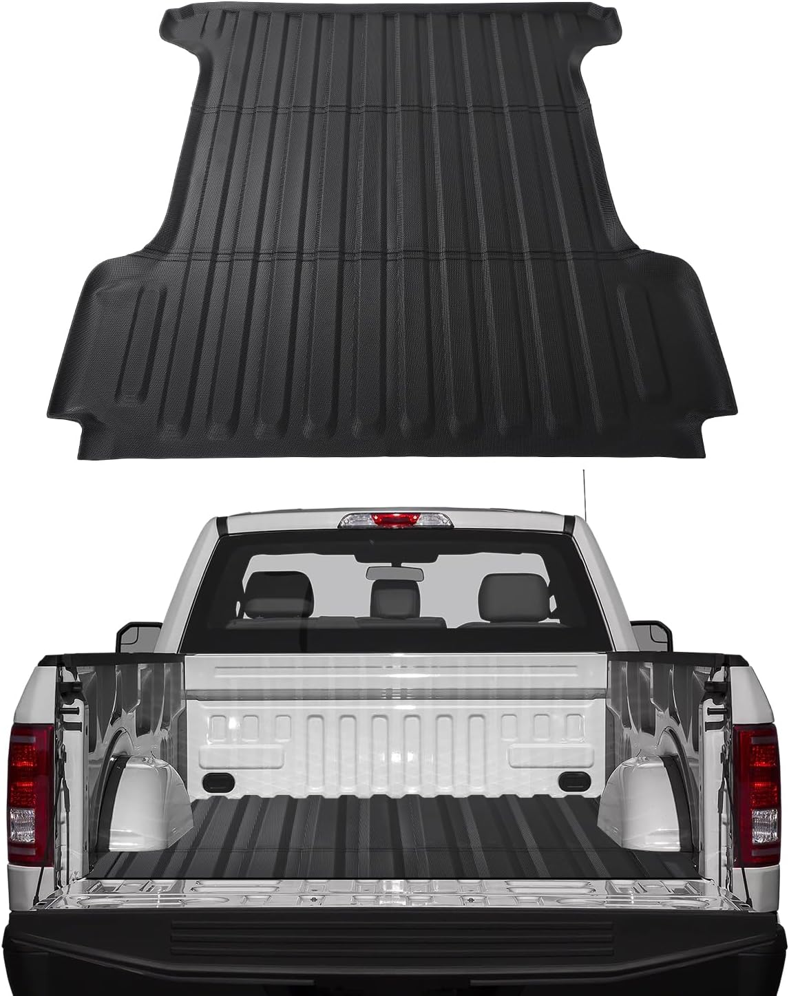 MIROZO トラックベッドマット 2019-2024 Ram 1500対応 全天候保護 TPE トラック荷台ライナー 高耐久 5フ