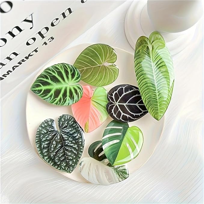 Imanes Decorativos en Forma de Hoja, Set de 8 miniatura 8