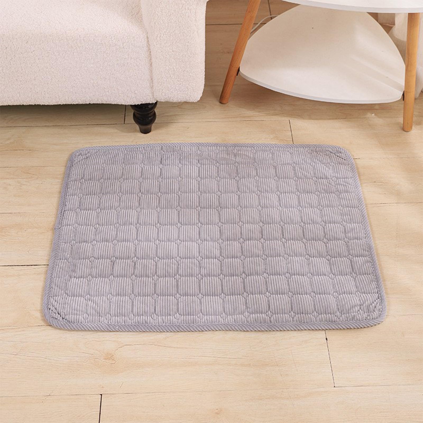Generic Pet Pad Warm Cozy Dog Bed Washable Corduroy Pet Sleeping Mat Soft Pet Bed for Cats and