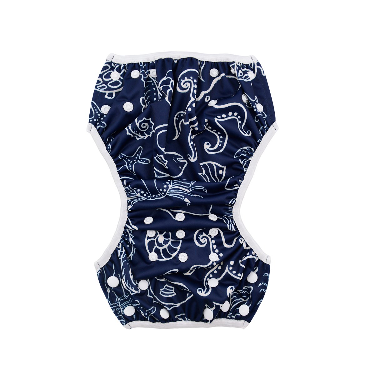 ALVABABY bañador pañal 2 unids para bañador bebé niño pequeño a presión de un tamaño reutilizable ajustable pañales agua 1-3 años ZSW18-21-ES