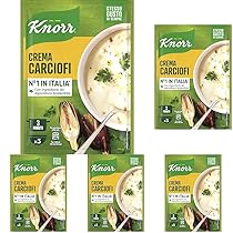 Knorr Crema Carciofi, Piatti Pronti Knorr con Verdure da Agricoltura Sostenibile, Senza Coloranti, Senza Conservanti, Vegetariano, 88 g (Confezione da 5)