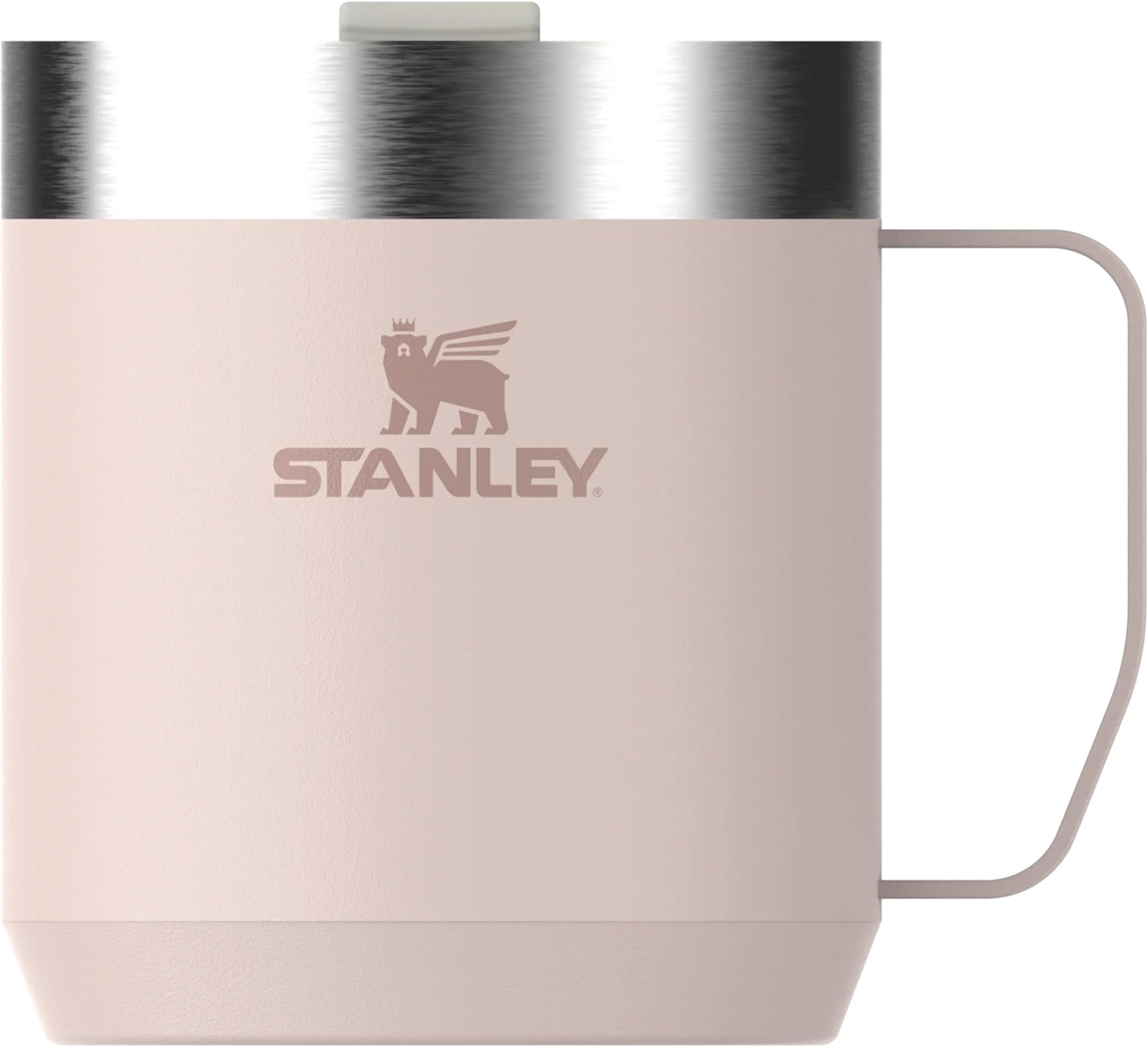 Classic Legendary Camp Mug 0.35L - Vacuum Insulated Tumbler - Stainless Steel Camp Mug - BPA -Free Thermal Cup - Dishwasher Safe - Single Server Brewer Compatible - Rose Quartz