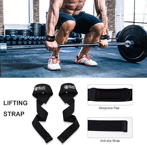 Miniatura 5 de J Bryant Juego de almohadillas de cuero con 2 correas de tobillo de cuero para máquinas de cable y correas de levantamiento de pesas, cojín grueso