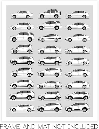Miniatura 219 de Handmade Poster compatible with Chevy Print Wall Art Handmade Decor of the Best of Chevy Generations History Evolution 8x10" (Unframed) Satin Print