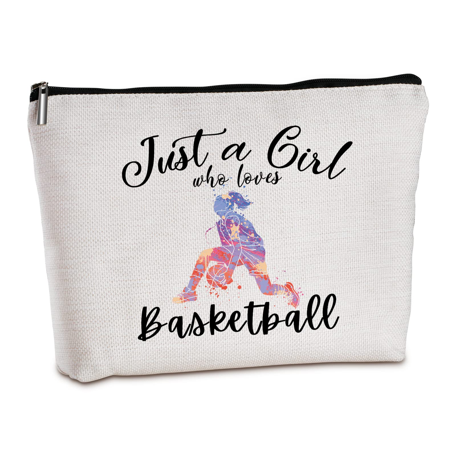 Wlesinzt Basketball Zipper Travel Makeup Bags - Personalized Gifts for Basketball Lovers - Coach & Player Gifts for Birthd...