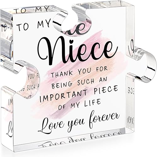 LukieJac Niece Gifts from Auntie Uncle - Nieces - 18th Birthday Gifts For Niece