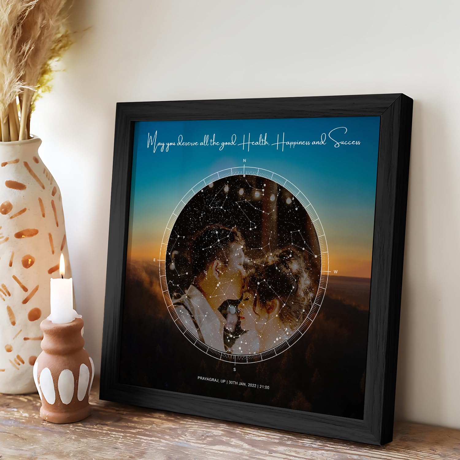 Personalized Starmap Art Prints - Custom Constellations -4 Personalized Starmap Art Prints - Custom Constellations -4
