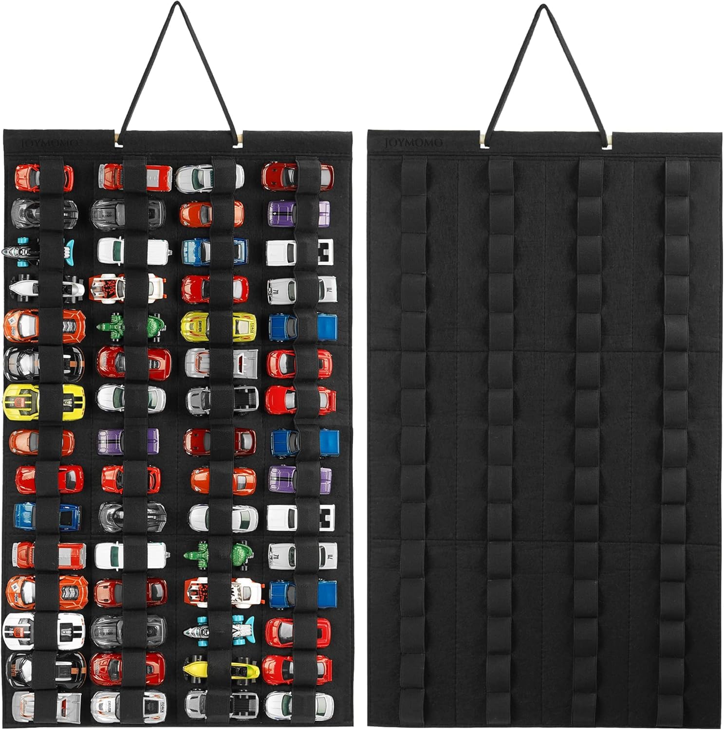 Hanging Storage Organizer - Display Case for Hot Wheels & Matchbox Cars, 120 Car Slots (2 Pack, Toy Cars Not Included)