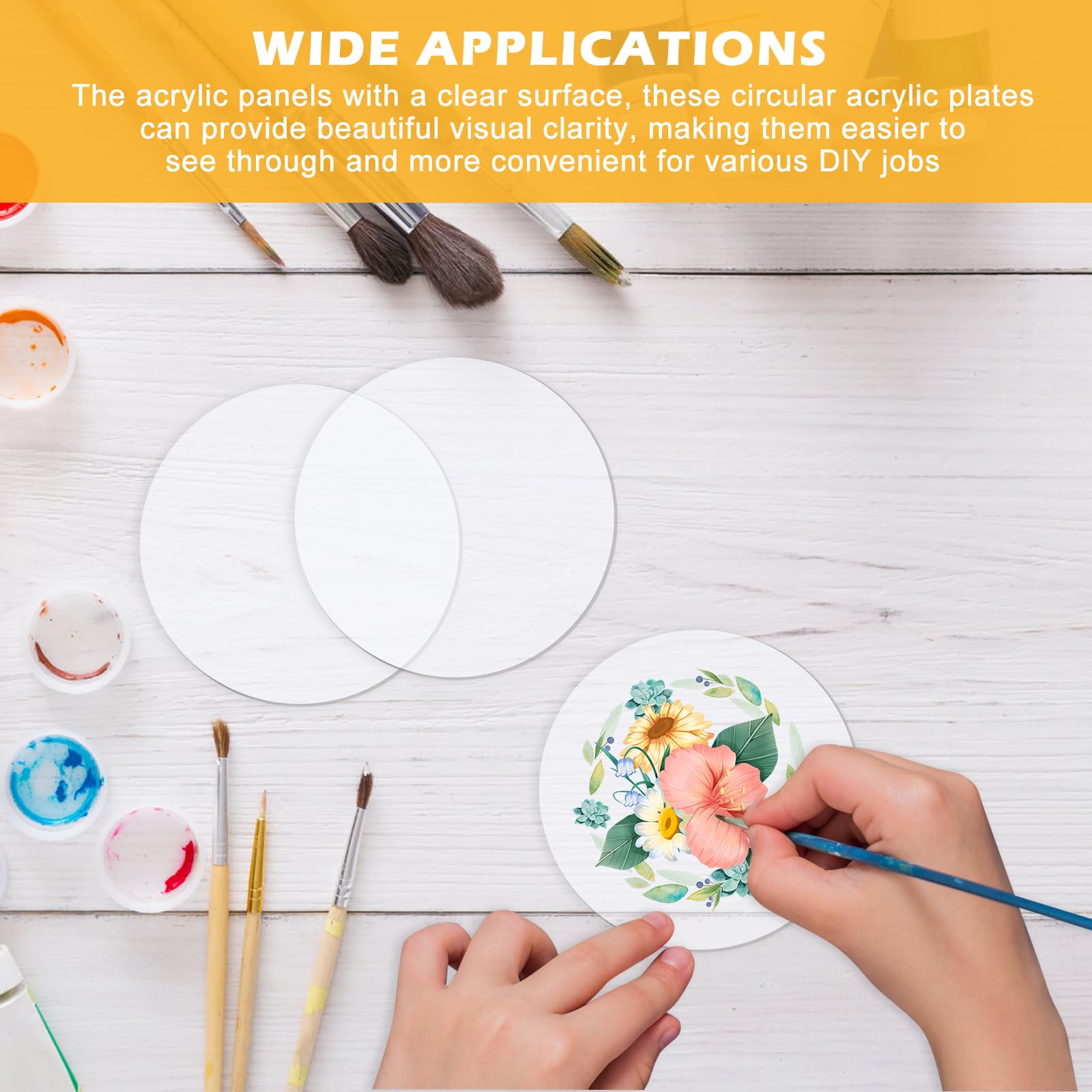 10x Acrylscheiben Transparent - 15cm Rund, 2mm Stark Für DIY Projekte