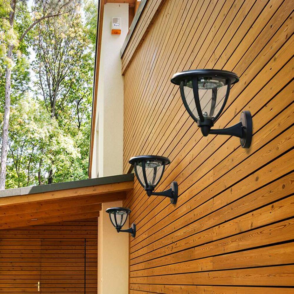 Zewnętrzna Lampa Ścienna, Nowoczesna Solarna Lampa Ścienna Led, Zewnętrzna Lampa Uchwytowa, Wodoodporna, Antykorozyjna, Ip55, Oświetlenie Dziedzińca, Balkonu, Zewnętrznego Oświetlenia Alejek, Ogrodu,