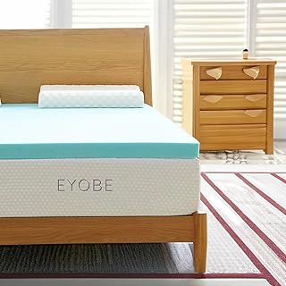 Memory Foam Mattress Topper Twin XL 2 Inch Gel Infused Memory Foam Topper Twin Extra Long–Dorm Single XL Topper for Body Support & Pressure Relief – Ventilated Design – CertiPur Certified