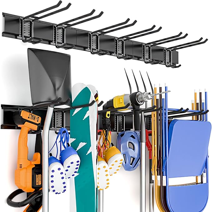INCLY Garage Storage, Wall Mounted Garden tool Organizer
