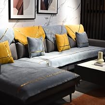 Sofa Cover Couch Cover Non Slip Sofa Slipcover Blanket Sofa Protector 1 2 3 4 Seater Corner Sofa Mat Color Gray, Size 70 * 70CM