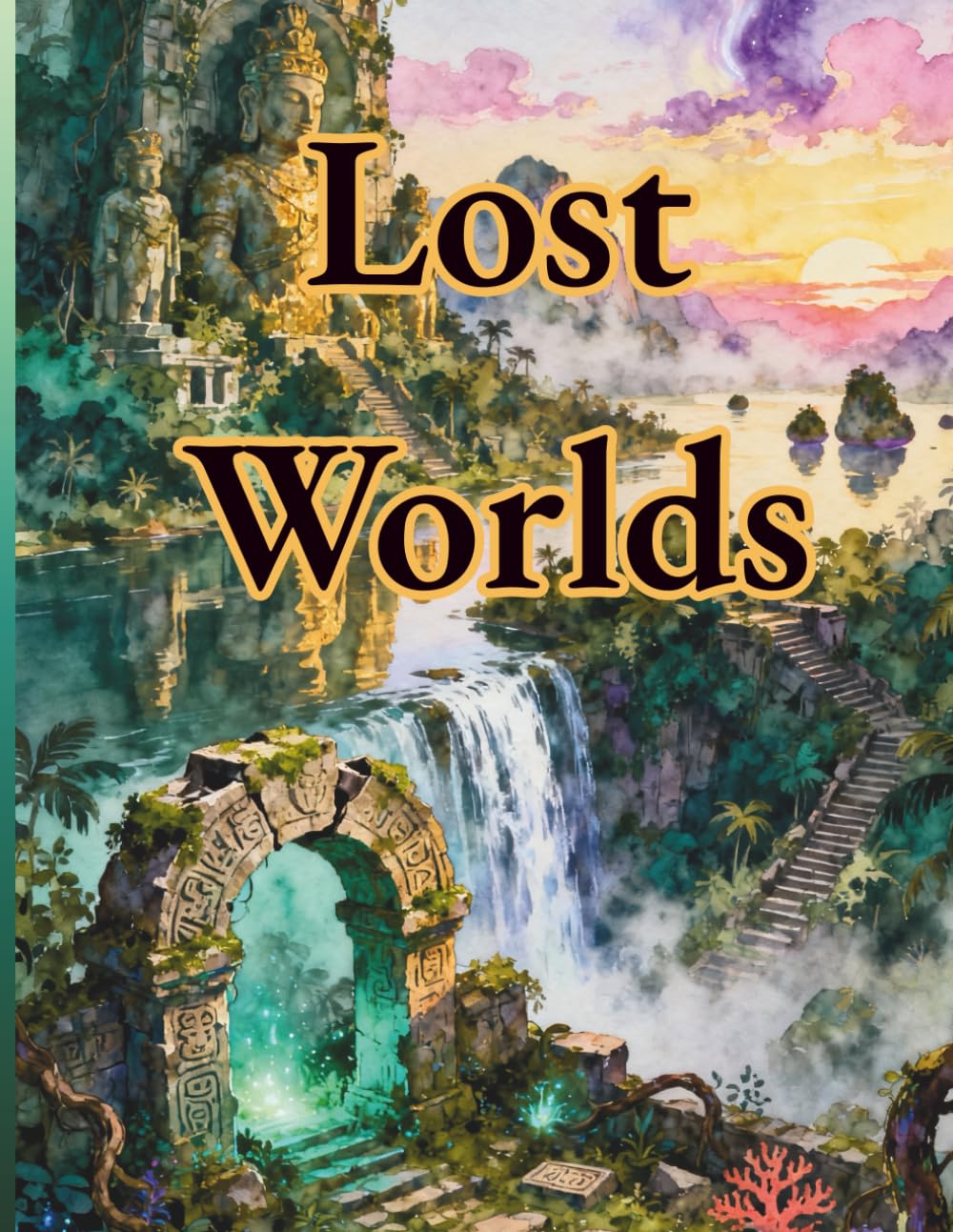Lost Worlds: Coloring Book for Adults | Lost Civilizations, Ancient Ruins & Imaginative Worlds