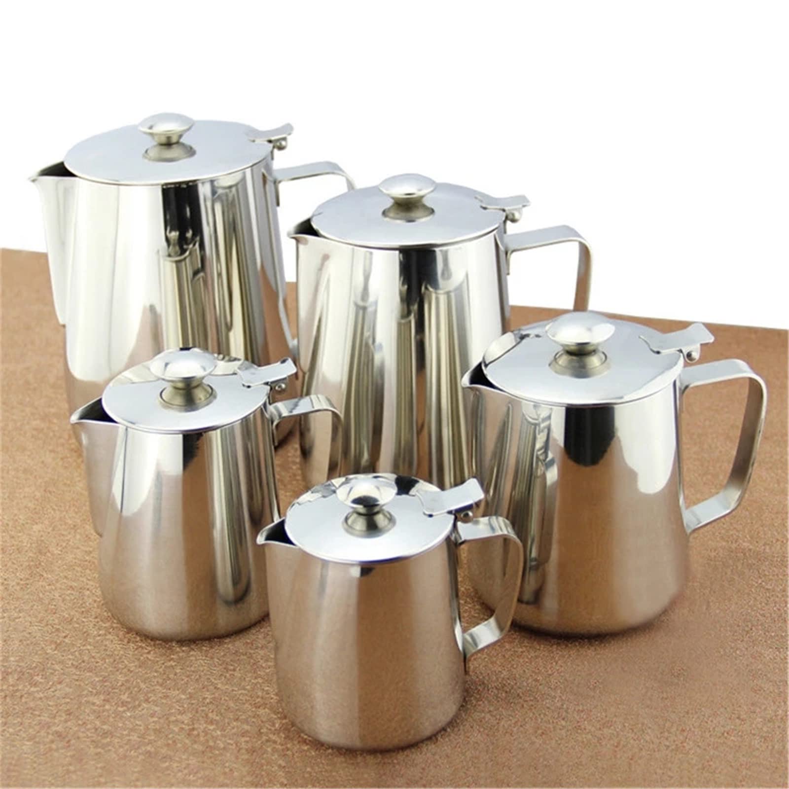 Milchkännchen Edelstahl -Espresso -Framter -Schaumbecher für Restaurants und Haushalte(350ml)