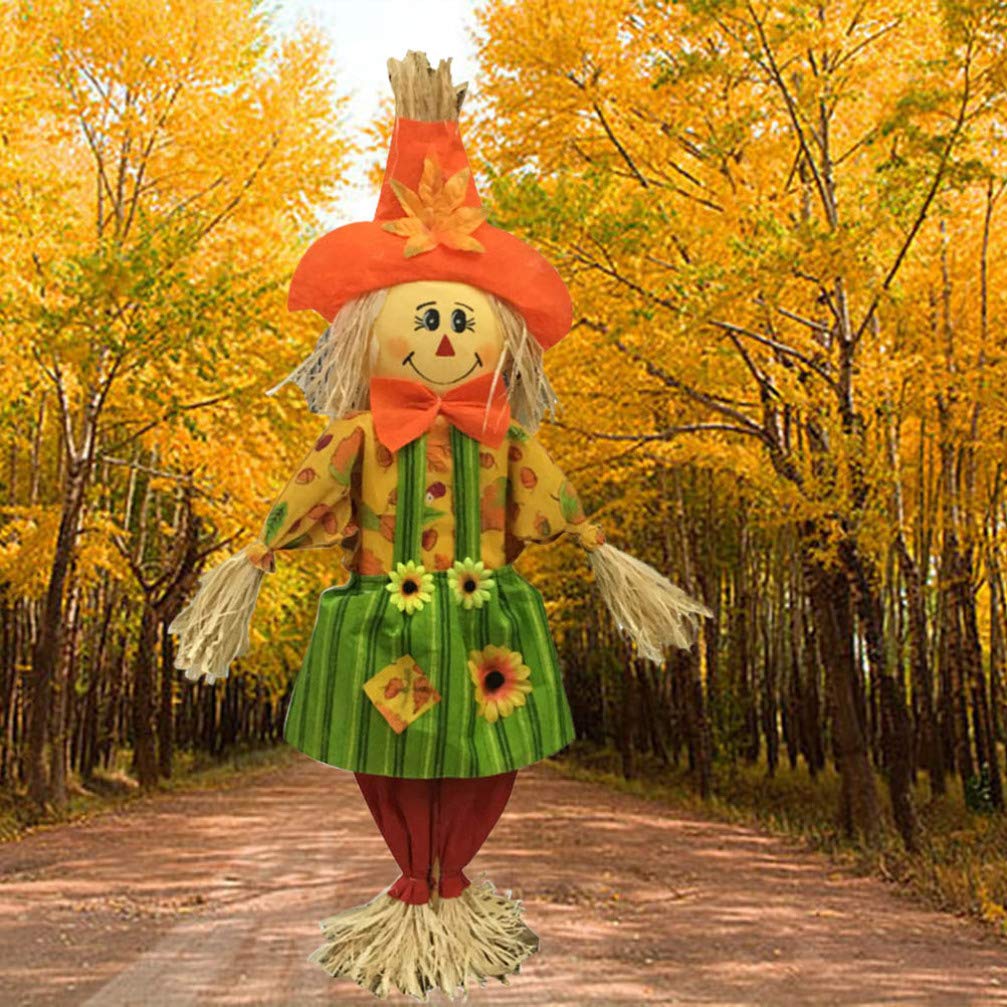 Déco épouvantail 93cm : Déco Halloween extérieur
