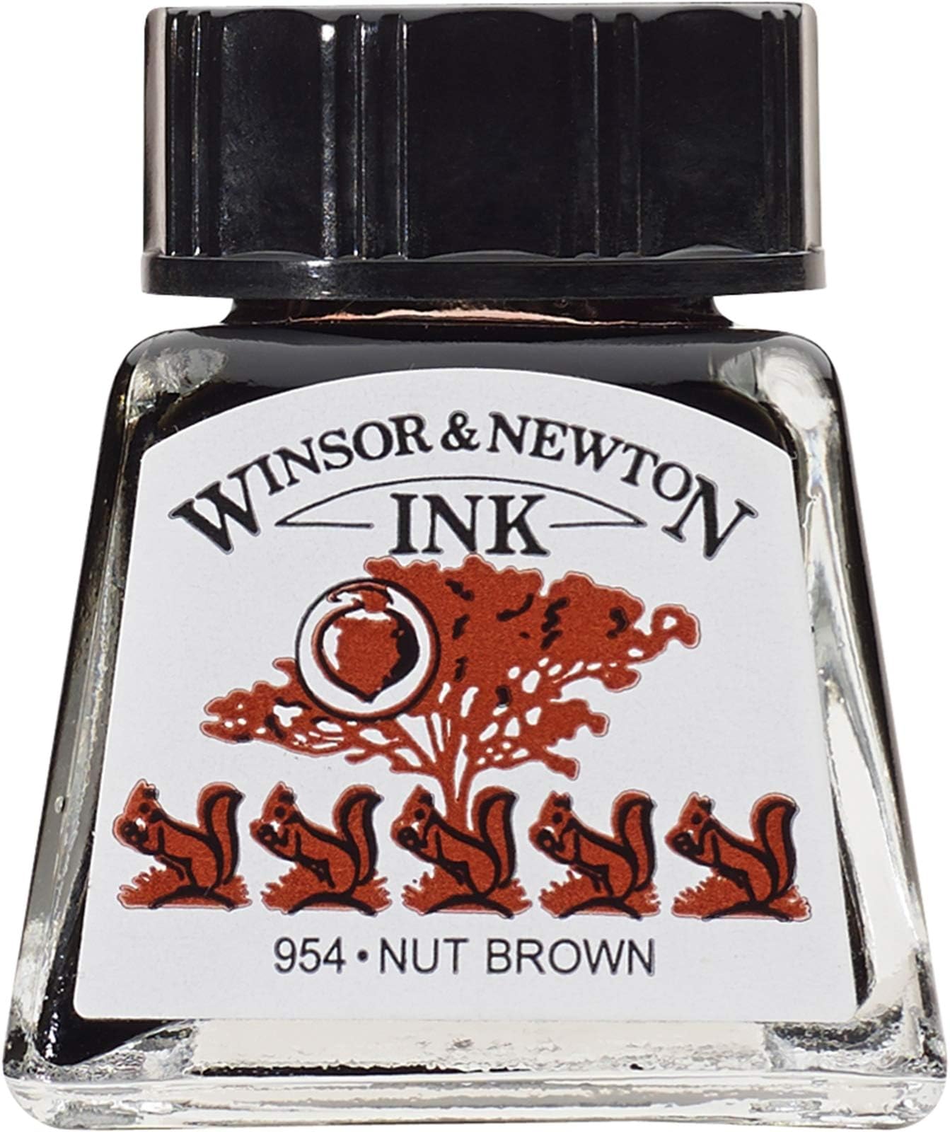 Winsor＆Newton ドローイング インク 14ml 441 ナッツブラウン 954